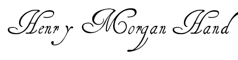 Henry Morgan Hand font